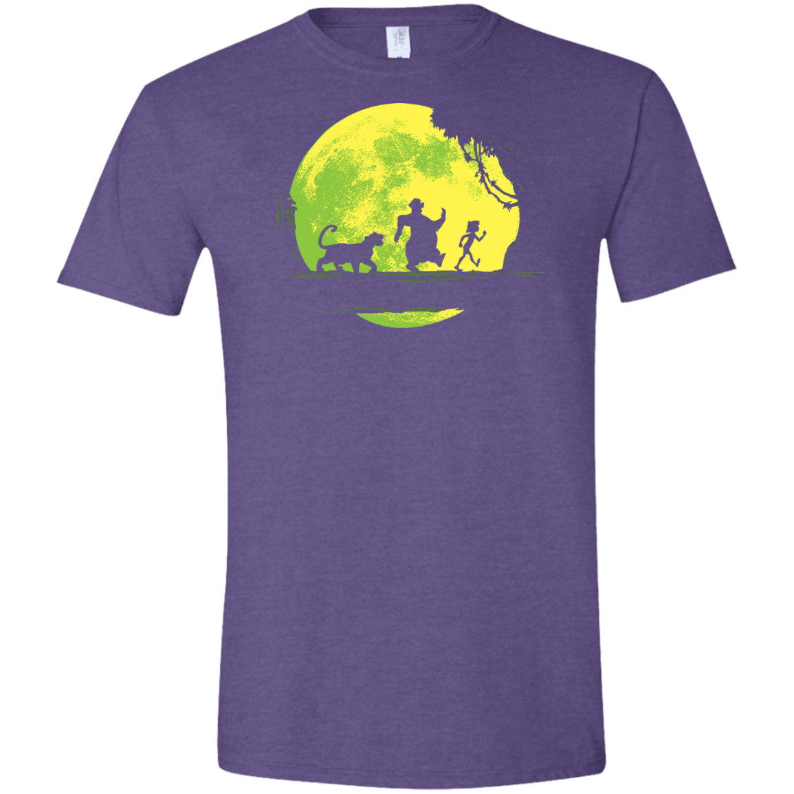 T-Shirts Heather Purple / S Jungle Moonwalk Men's Semi-Fitted Softstyle