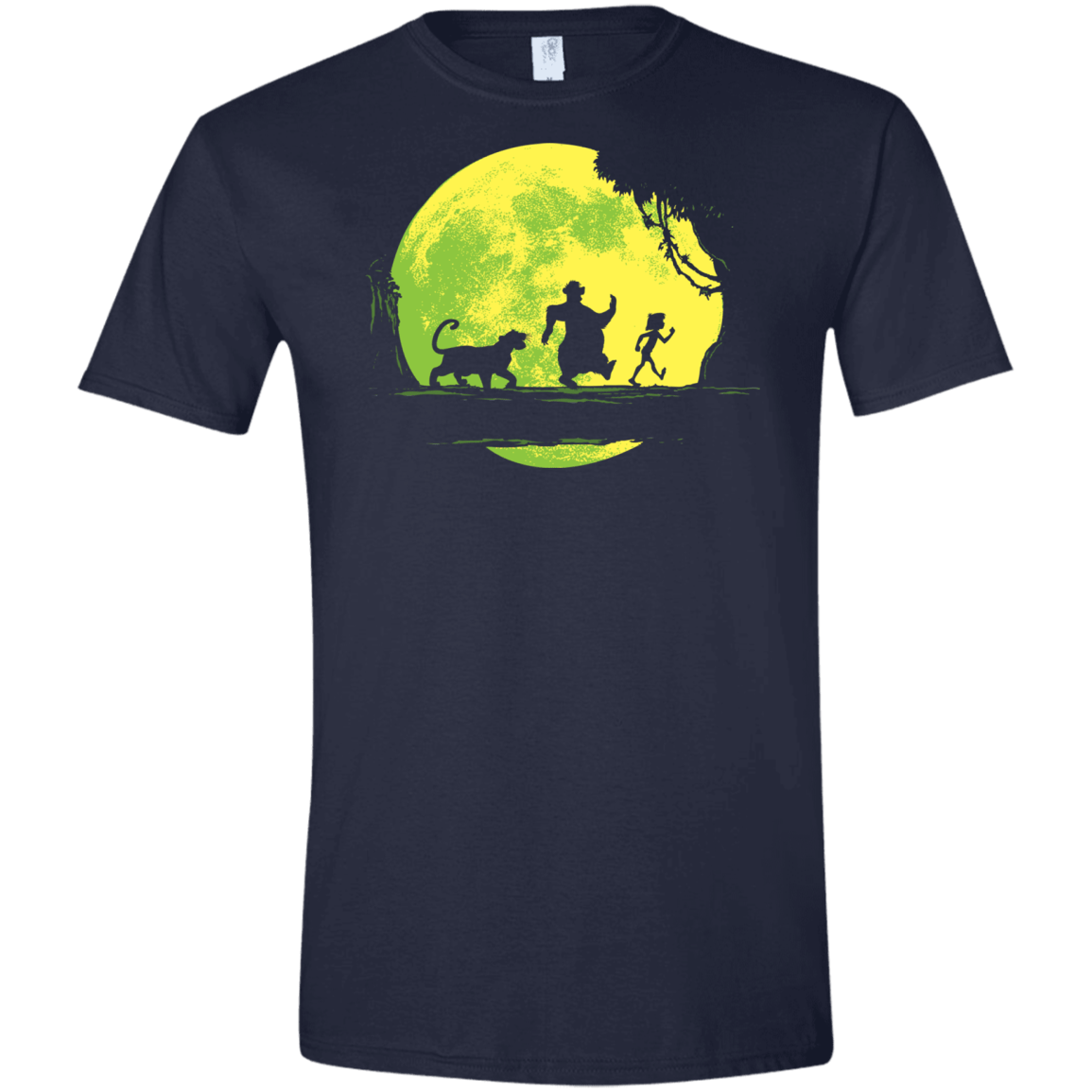 T-Shirts Navy / X-Small Jungle Moonwalk Men's Semi-Fitted Softstyle