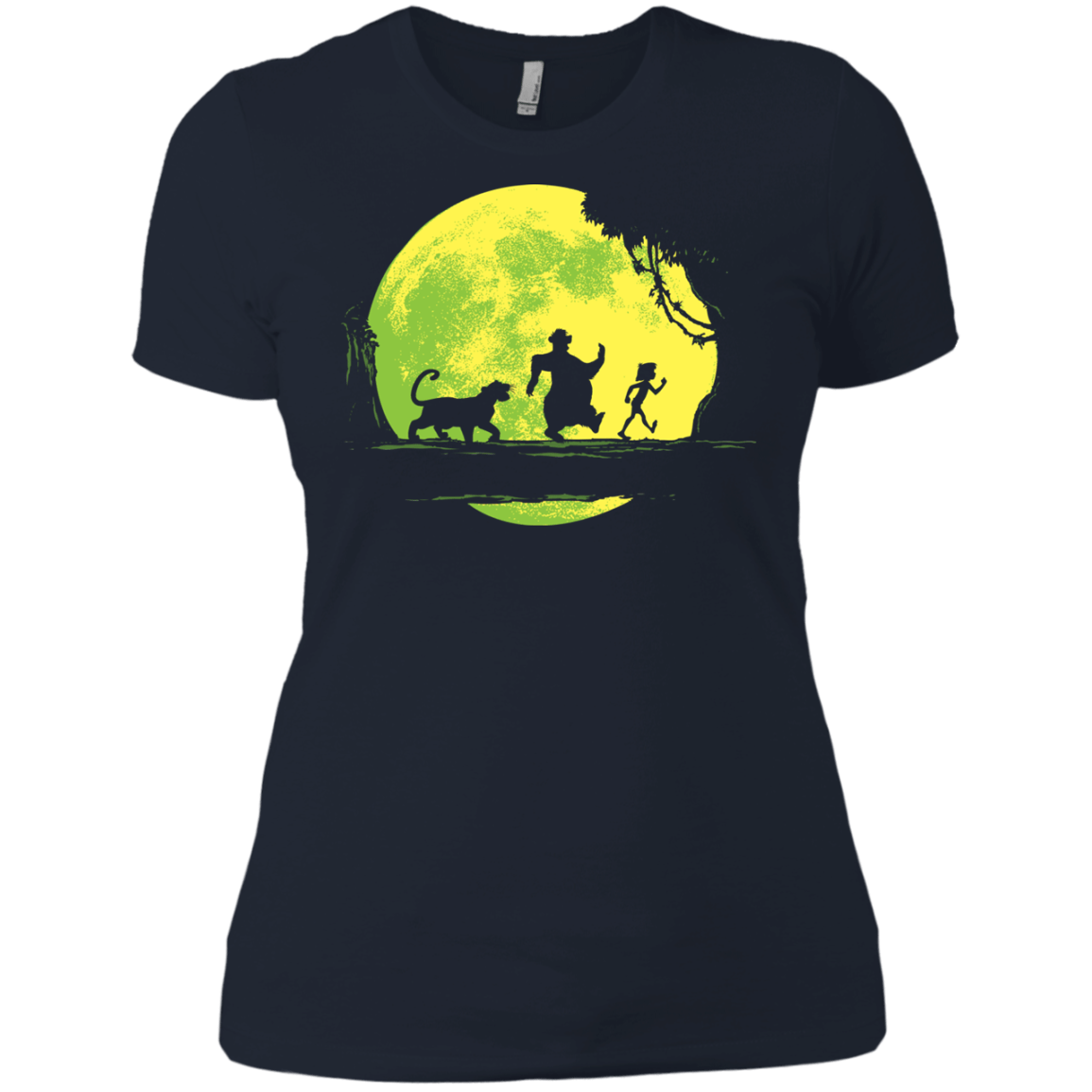 T-Shirts Midnight Navy / X-Small Jungle Moonwalk Women's Premium T-Shirt