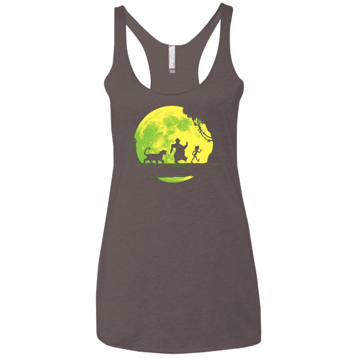 T-Shirts Macchiato / X-Small Jungle Moonwalk Women's Triblend Racerback Tank