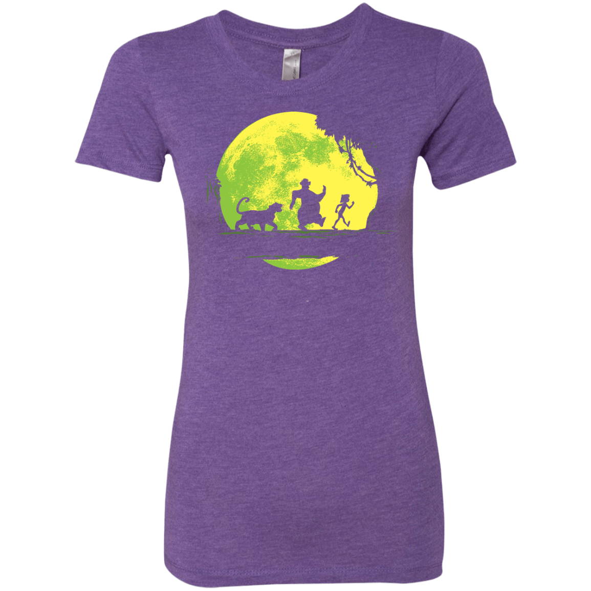 T-Shirts Purple Rush / S Jungle Moonwalk Women's Triblend T-Shirt