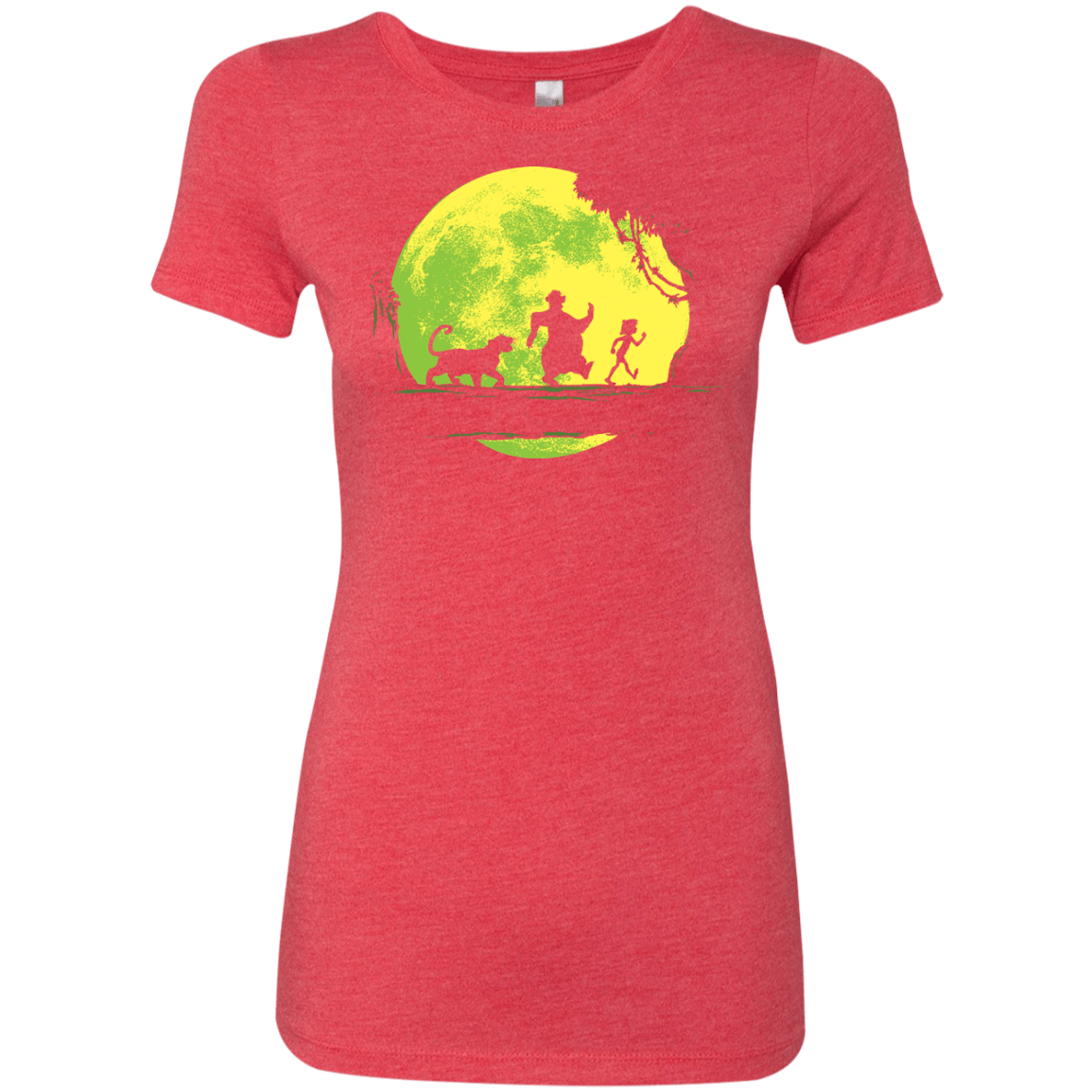 T-Shirts Vintage Red / S Jungle Moonwalk Women's Triblend T-Shirt