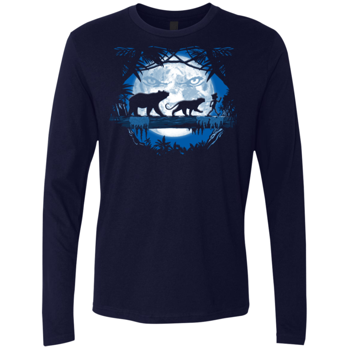 T-Shirts Midnight Navy / Small Jungle Pals Men's Premium Long Sleeve