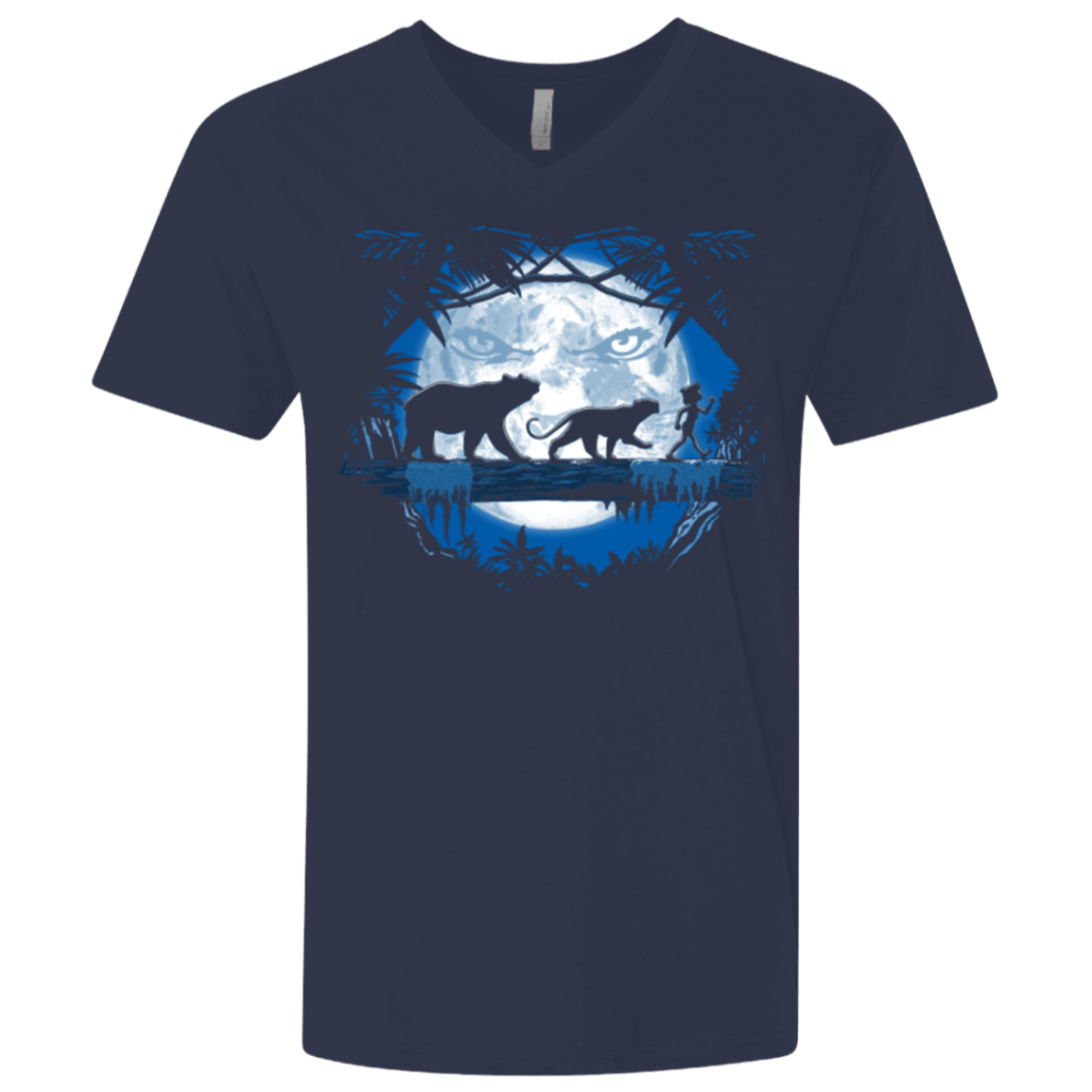 T-Shirts Midnight Navy / X-Small Jungle Pals Men's Premium V-Neck