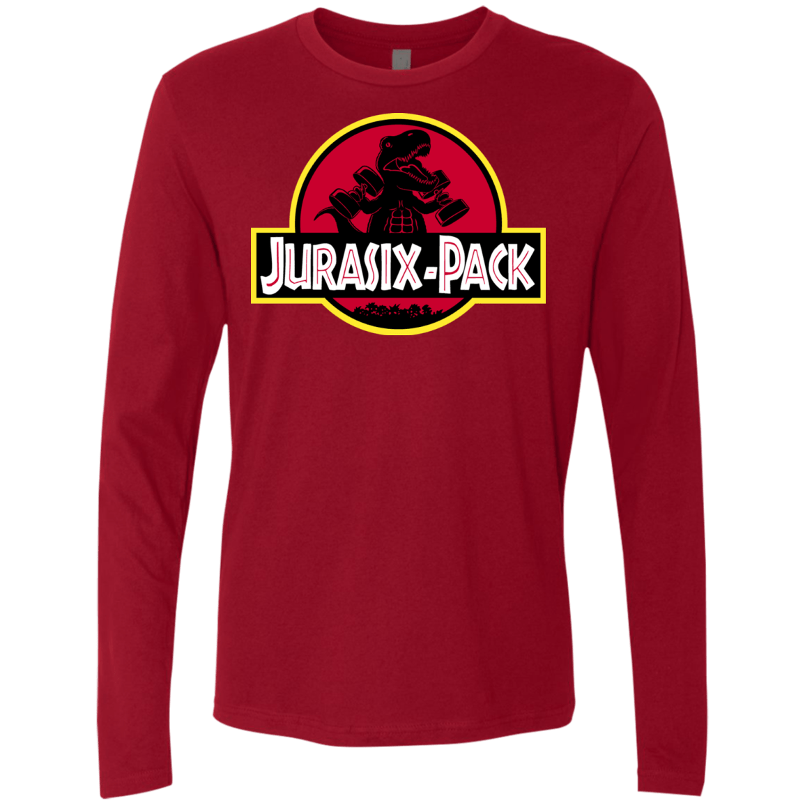 T-Shirts Cardinal / S Jurasix-Pack Men's Premium Long Sleeve