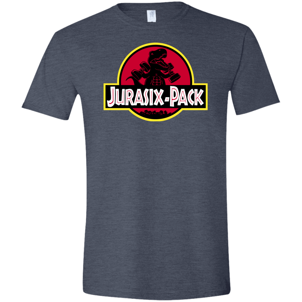 T-Shirts Heather Navy / S Jurasix-Pack Men's Semi-Fitted Softstyle