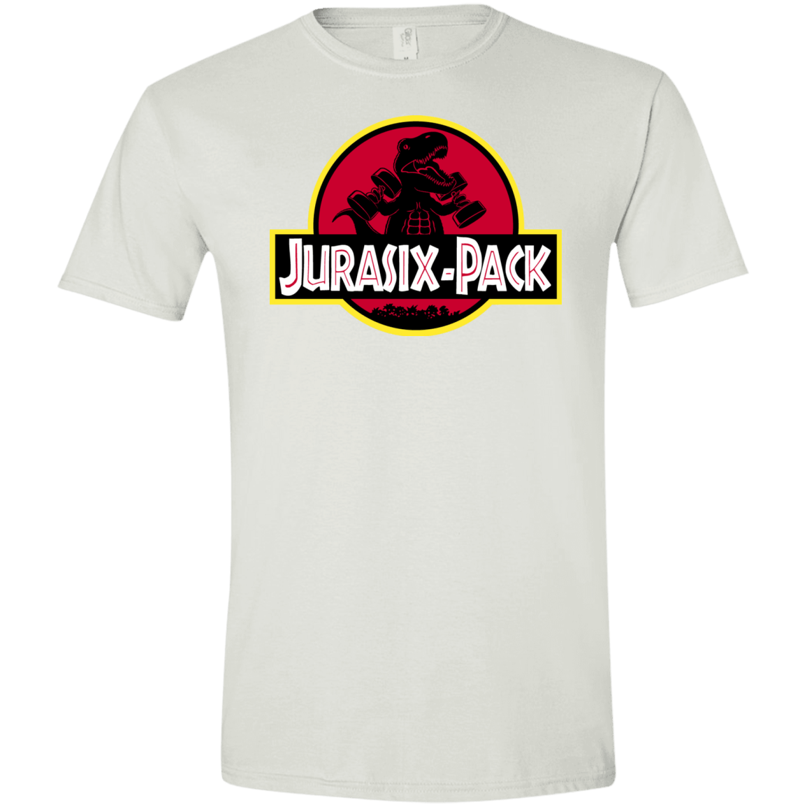 T-Shirts White / X-Small Jurasix-Pack Men's Semi-Fitted Softstyle