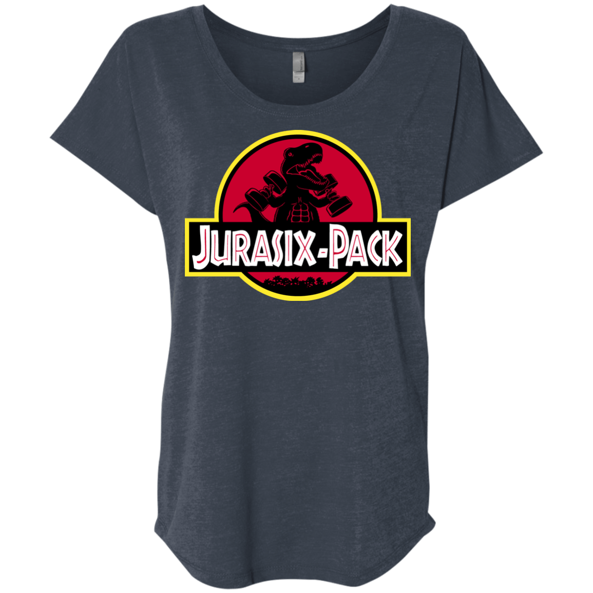 T-Shirts Vintage Navy / X-Small Jurasix-Pack Triblend Dolman Sleeve