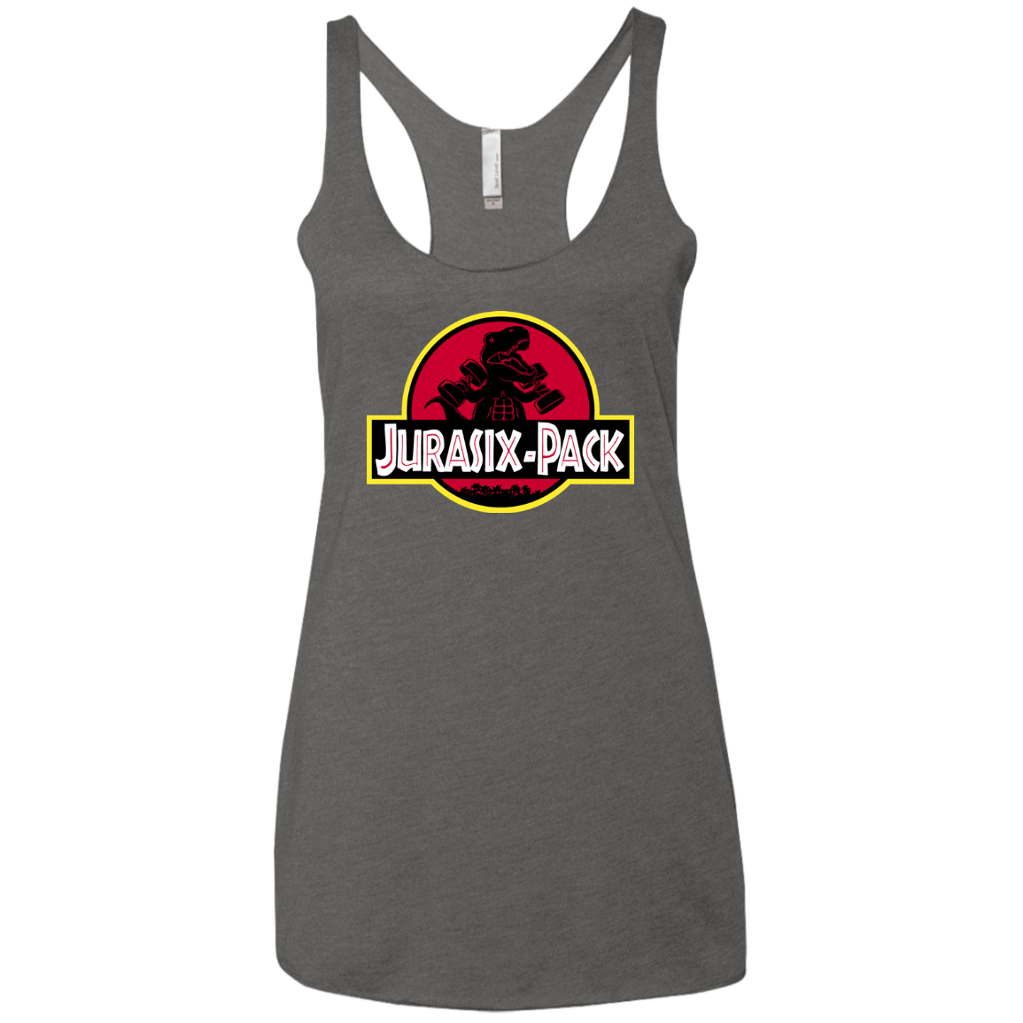 T-Shirts Premium Heather / X-Small Jurasix-Pack Women's Triblend Racerback Tank