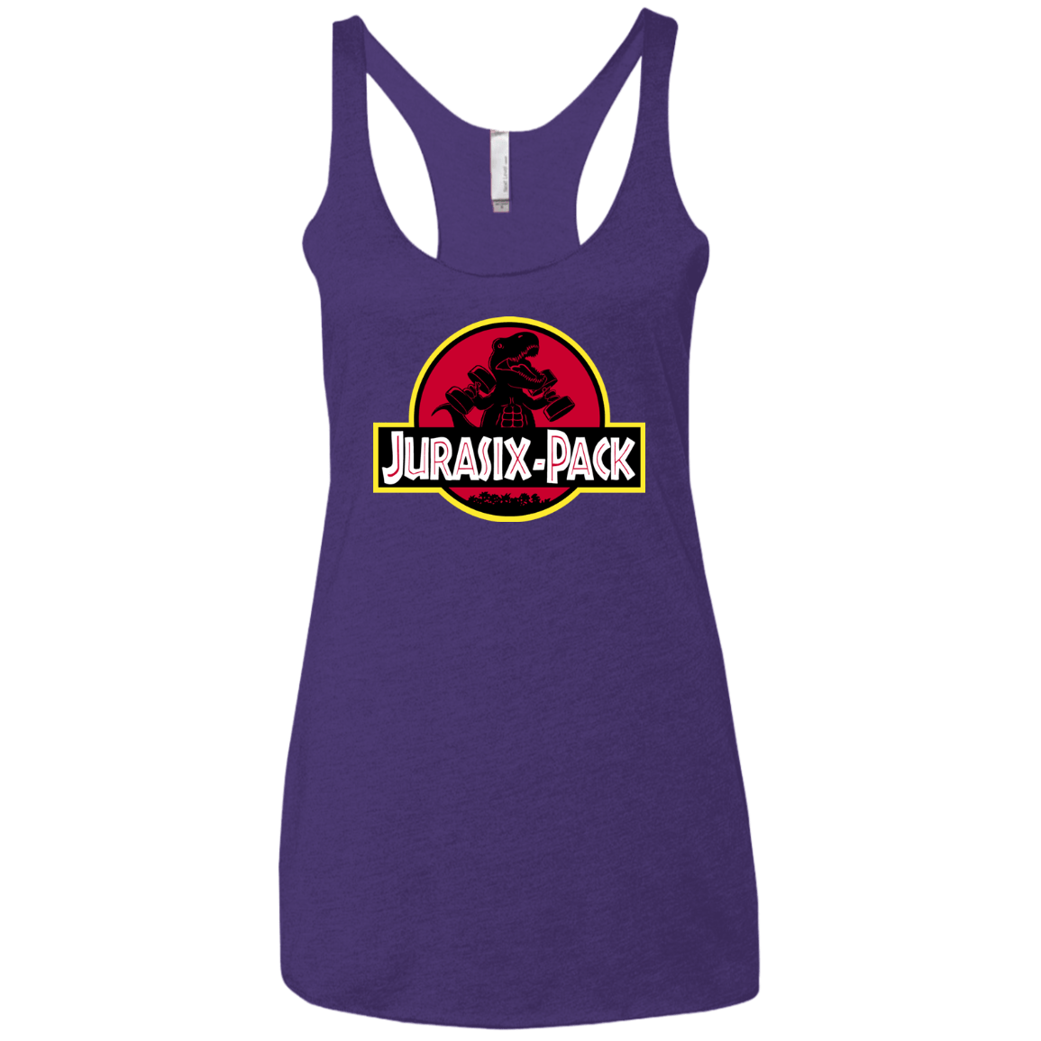 T-Shirts Purple Rush / X-Small Jurasix-Pack Women's Triblend Racerback Tank
