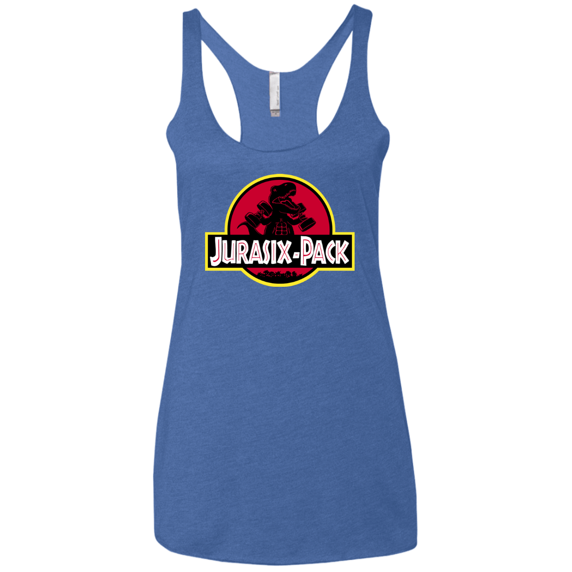 T-Shirts Vintage Royal / X-Small Jurasix-Pack Women's Triblend Racerback Tank