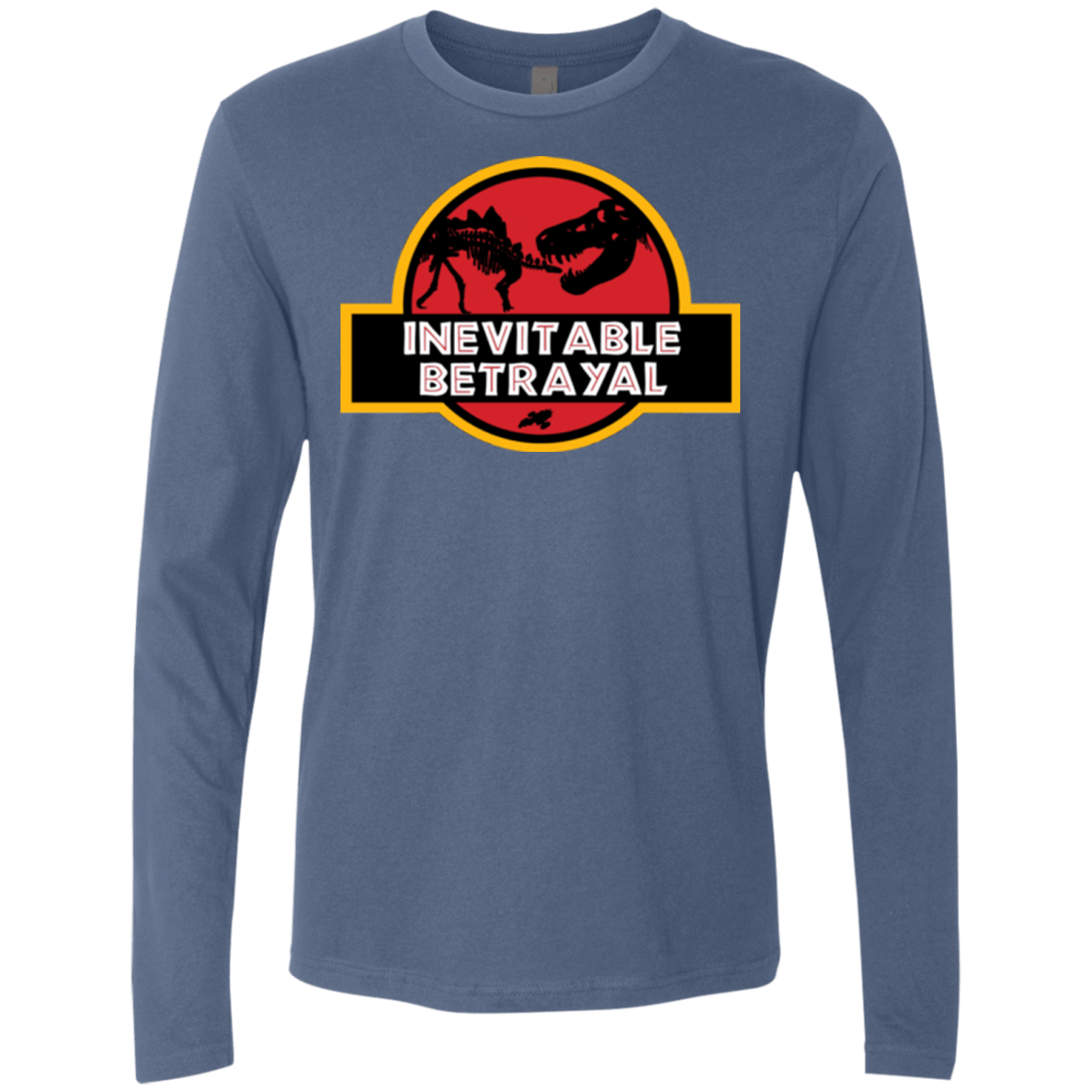 T-Shirts Indigo / Small JURASSIC BETRAYAL Men's Premium Long Sleeve