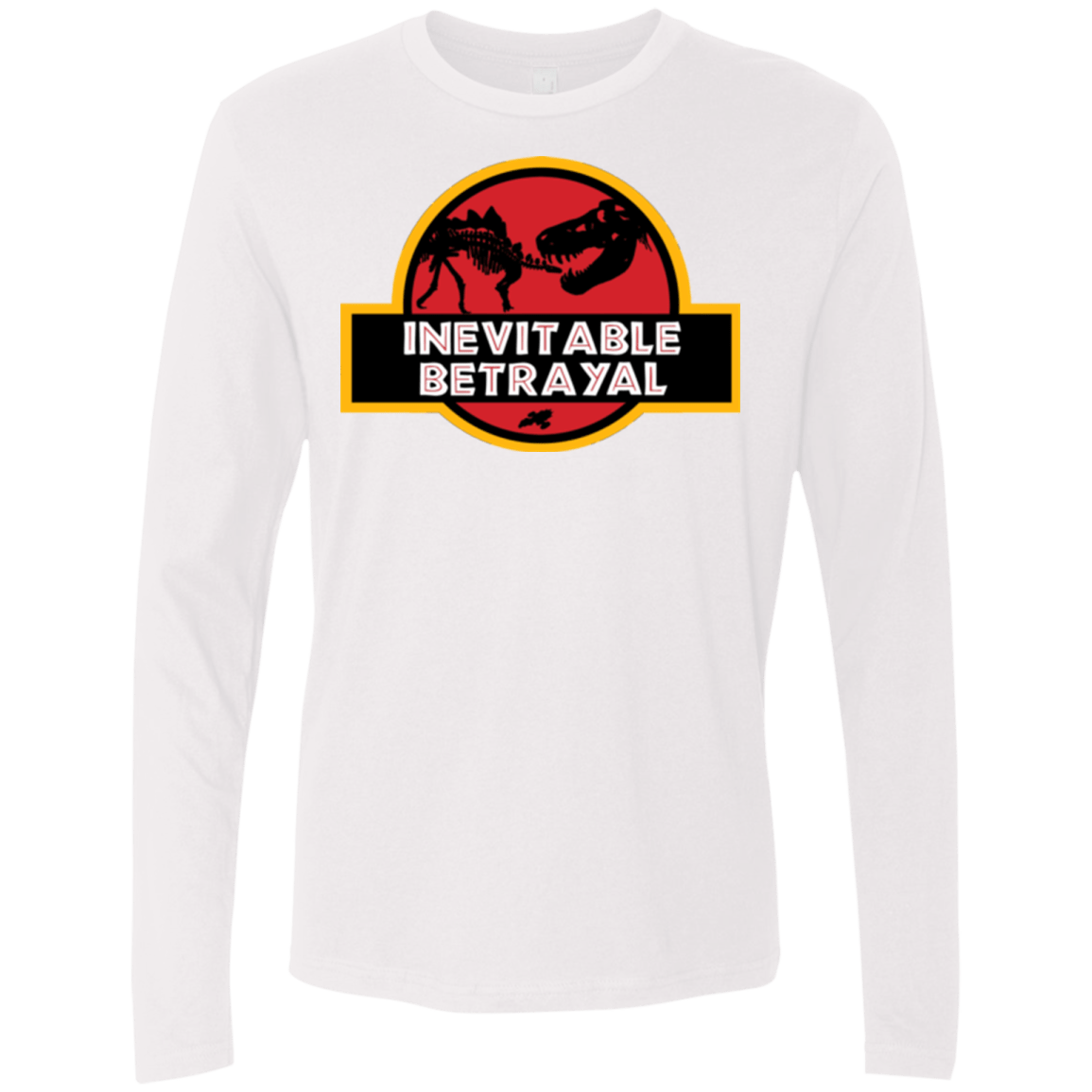 T-Shirts White / Small JURASSIC BETRAYAL Men's Premium Long Sleeve