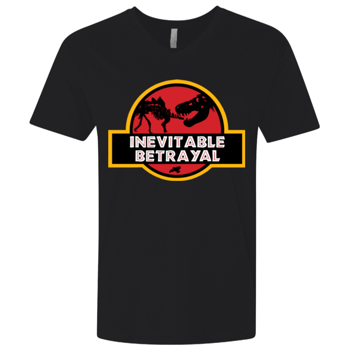 T-Shirts Black / X-Small JURASSIC BETRAYAL Men's Premium V-Neck