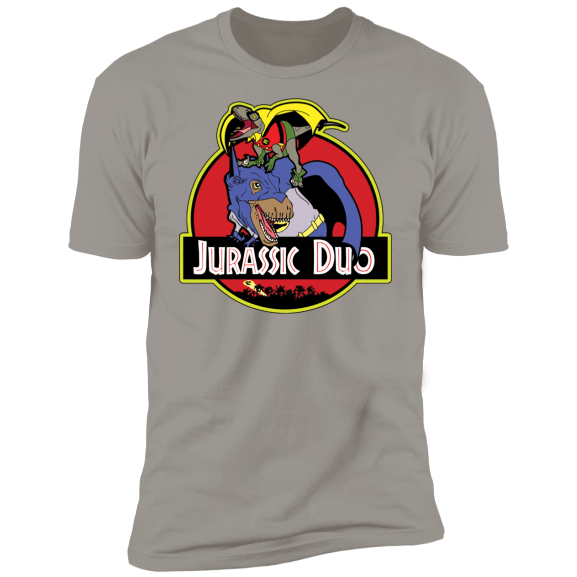 T-Shirts Light Grey / S Jurassic Duo Men's Premium T-Shirt
