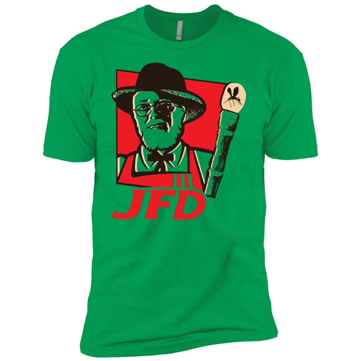 T-Shirts Kelly Green / YXS Jurassic Fried Dinosaur Boys Premium T-Shirt