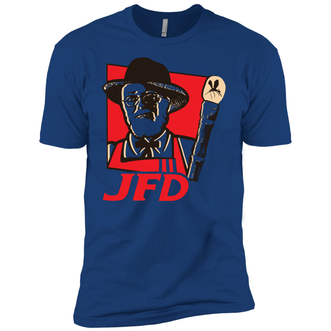 T-Shirts Royal / YXS Jurassic Fried Dinosaur Boys Premium T-Shirt