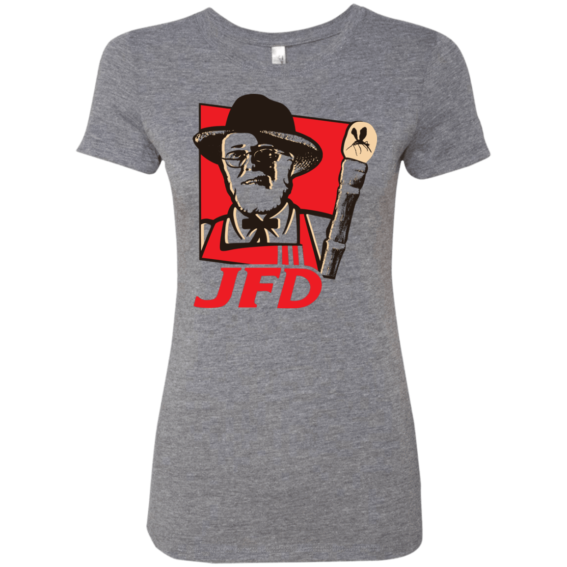 T-Shirts Premium Heather / S Jurassic Fried Dinosaur Women's Triblend T-Shirt