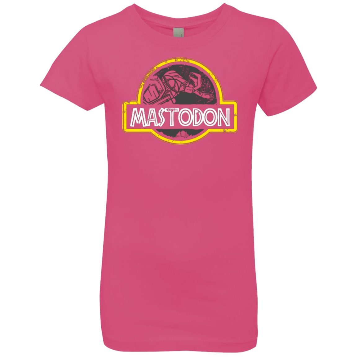 T-Shirts Hot Pink / YXS Jurassic Power Black Girls Premium T-Shirt