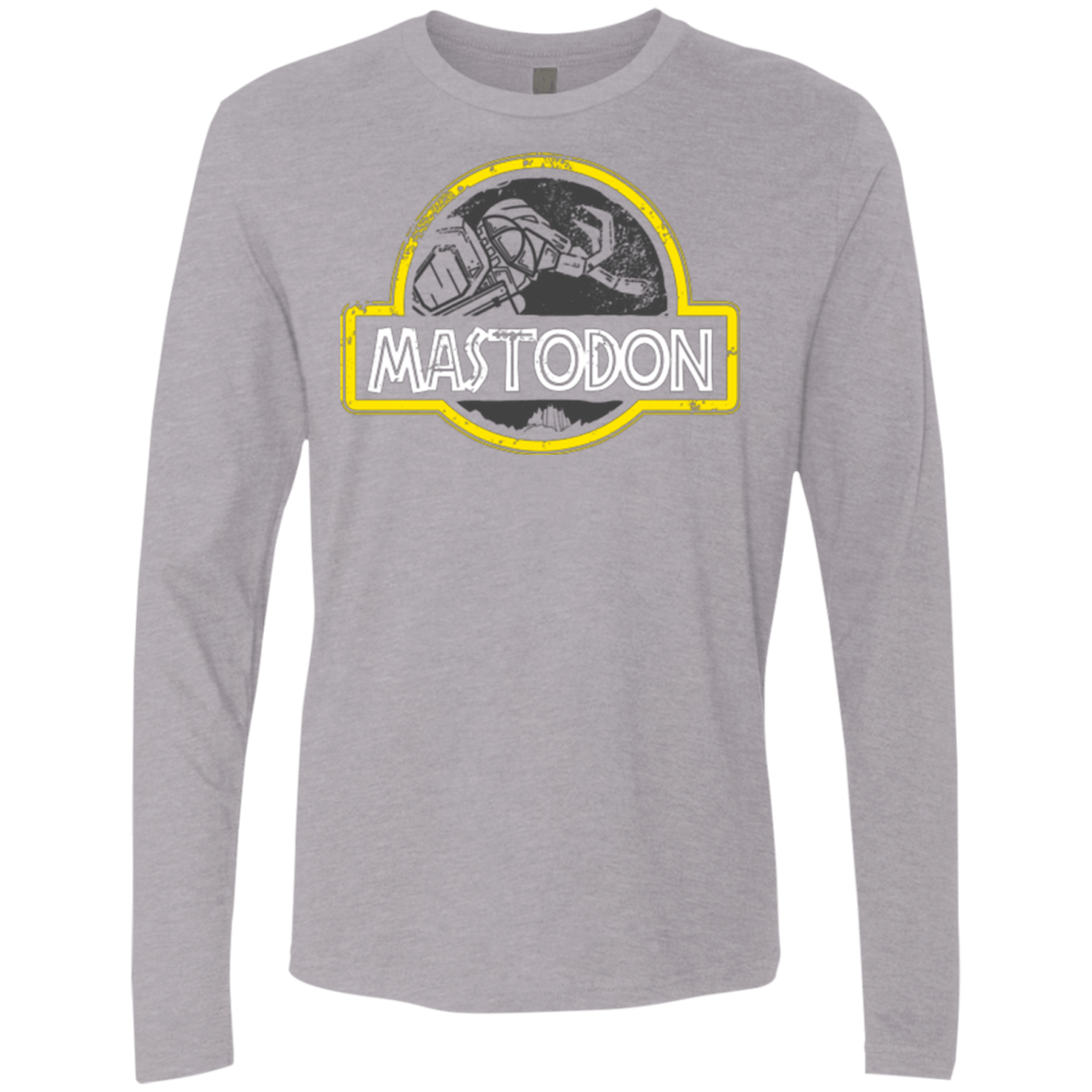 T-Shirts Heather Grey / Small Jurassic Power Black Men's Premium Long Sleeve