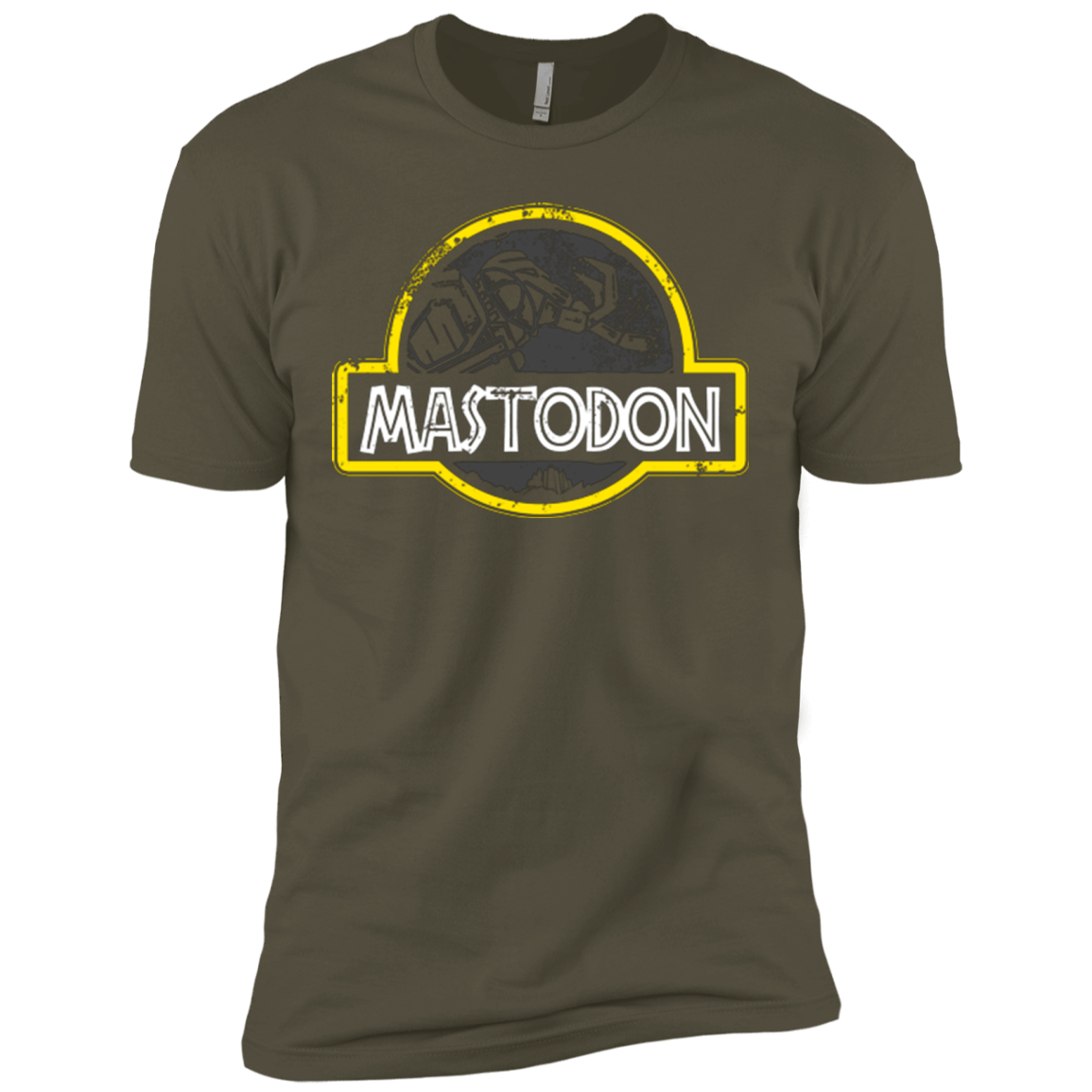 T-Shirts Military Green / X-Small Jurassic Power Black Men's Premium T-Shirt