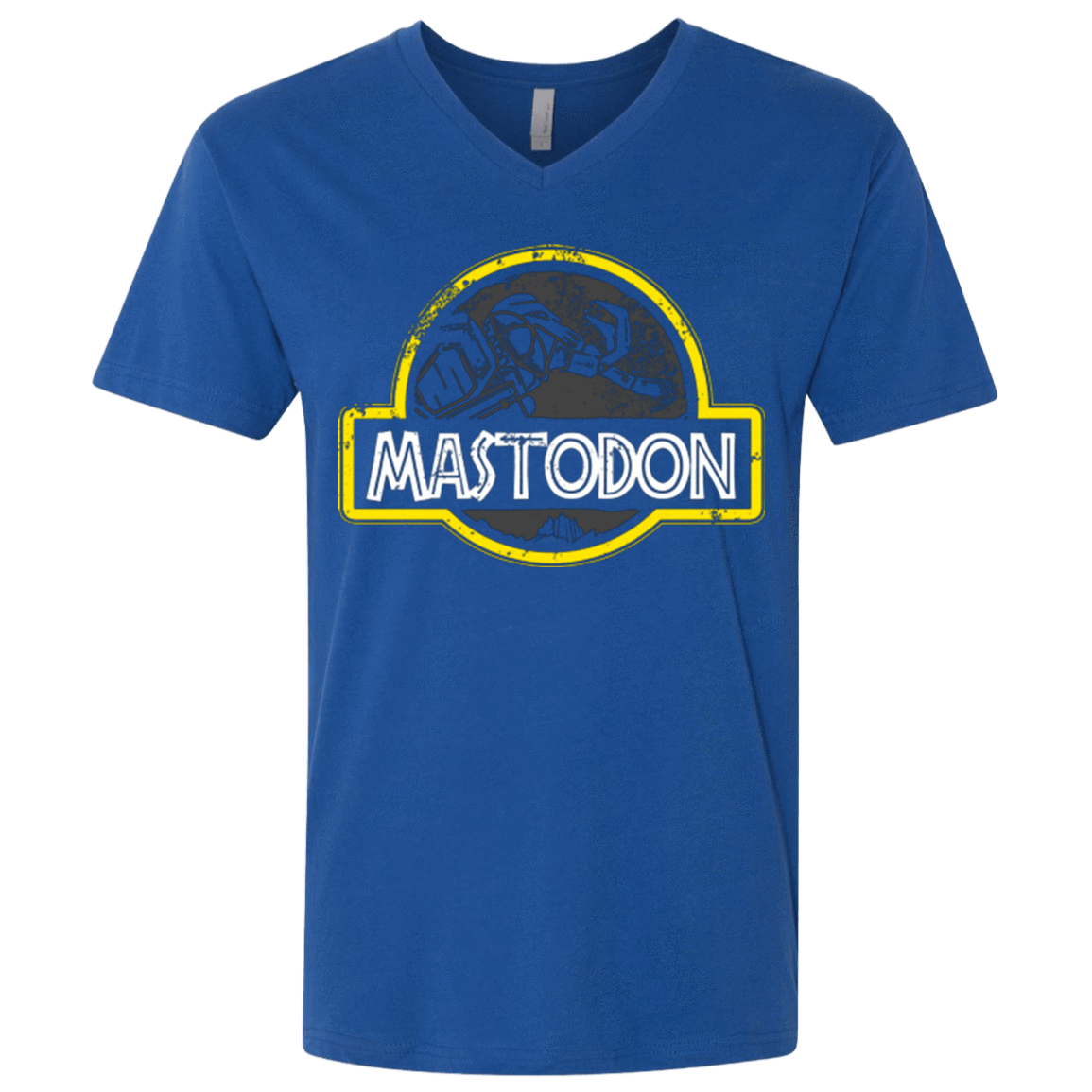 T-Shirts Royal / X-Small Jurassic Power Black Men's Premium V-Neck