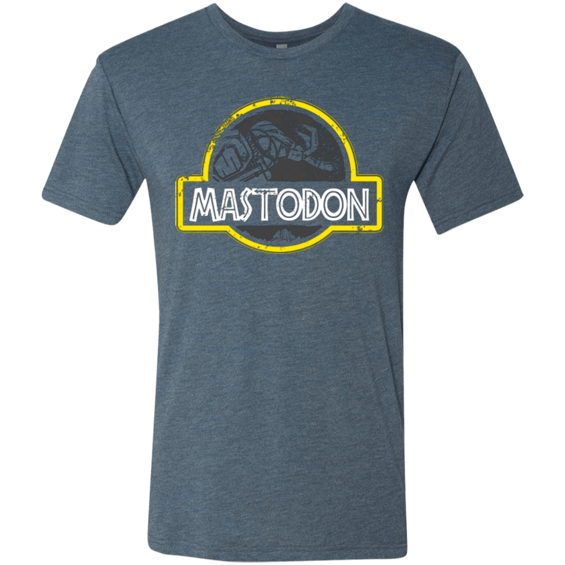 T-Shirts Indigo / Small Jurassic Power Black Men's Triblend T-Shirt