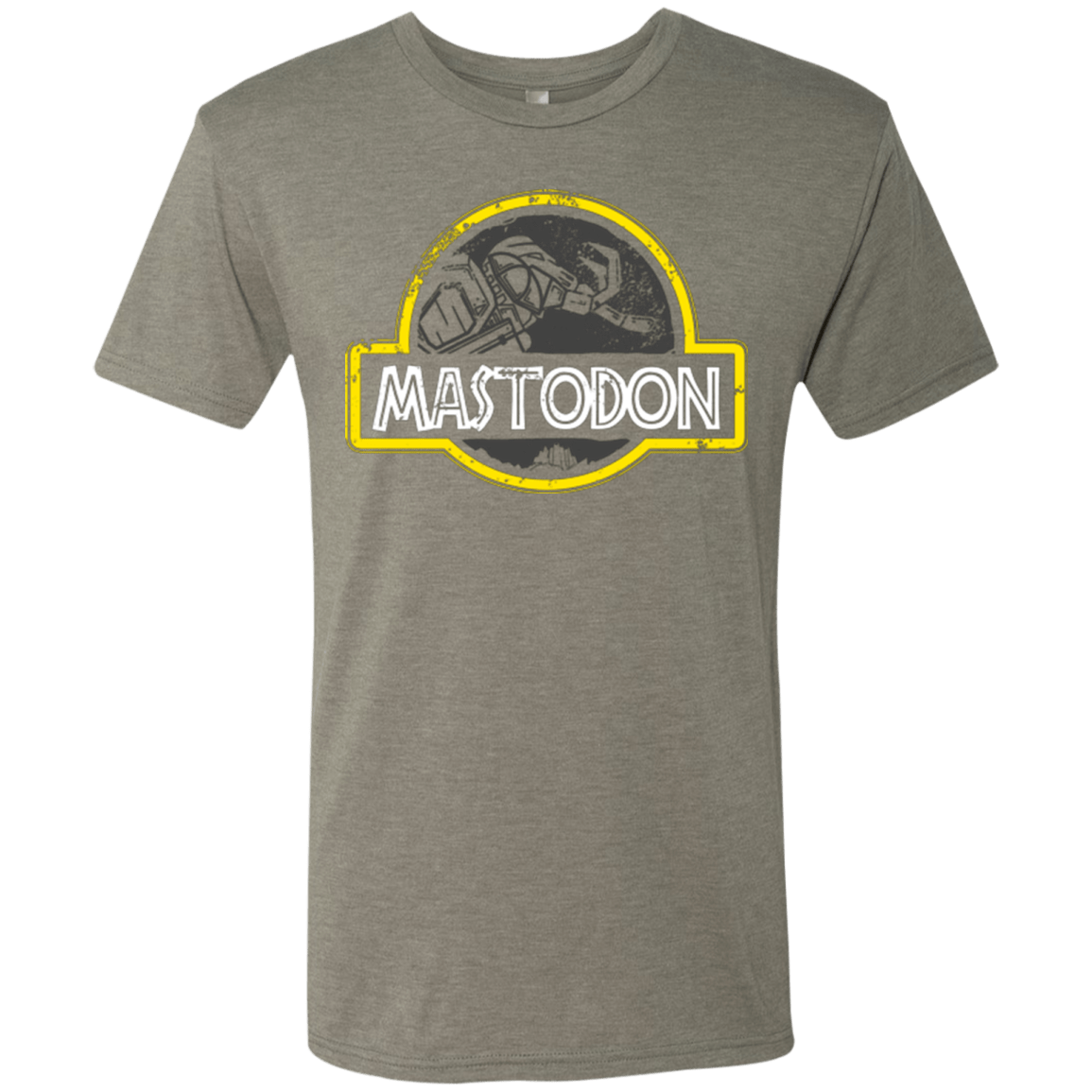 T-Shirts Venetian Grey / Small Jurassic Power Black Men's Triblend T-Shirt