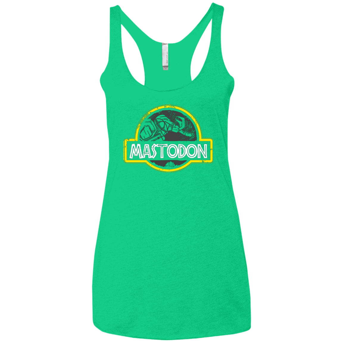 T-Shirts Envy / X-Small Jurassic Power Black Women's Triblend Racerback Tank