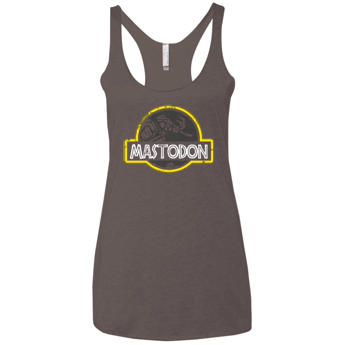 T-Shirts Macchiato / X-Small Jurassic Power Black Women's Triblend Racerback Tank