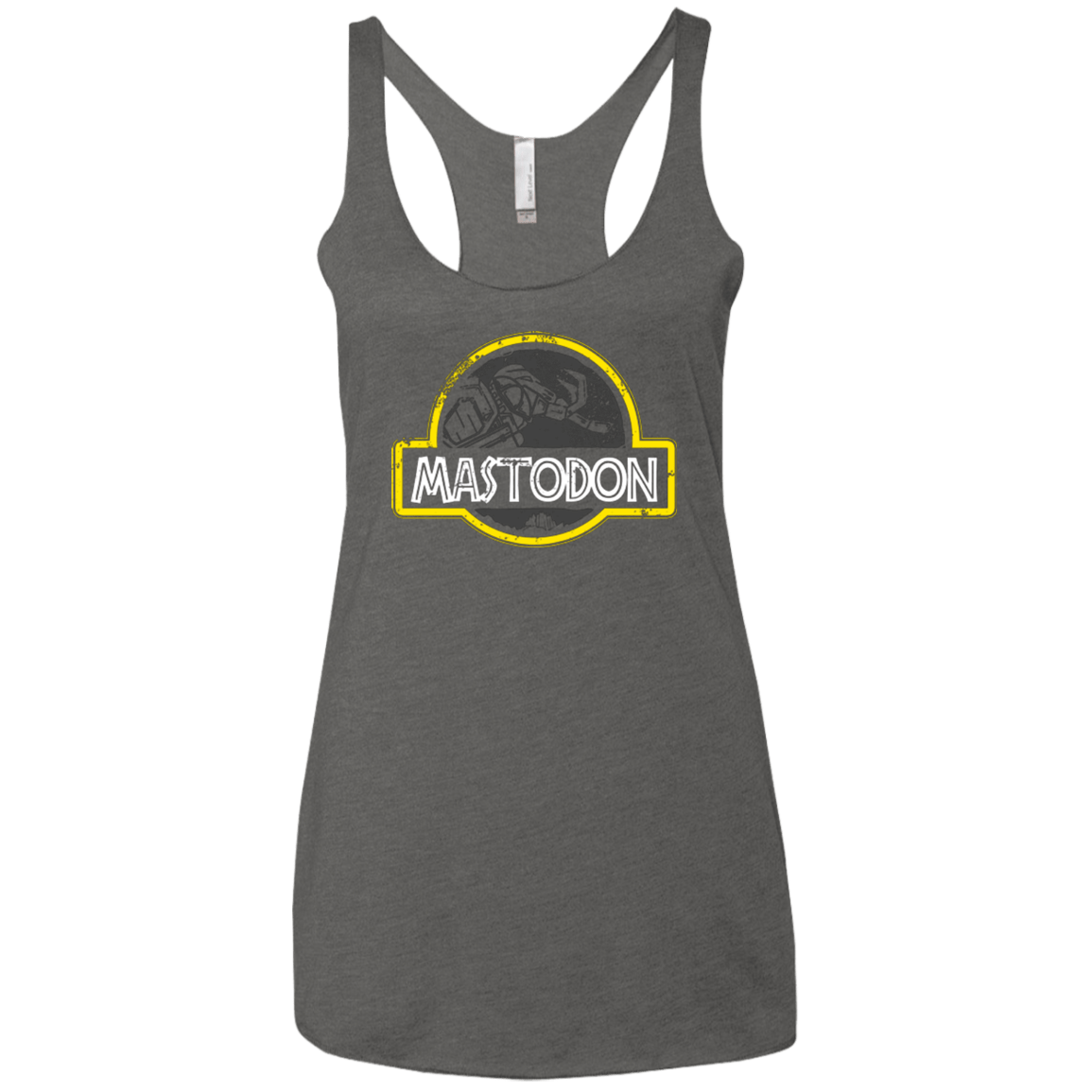 T-Shirts Premium Heather / X-Small Jurassic Power Black Women's Triblend Racerback Tank