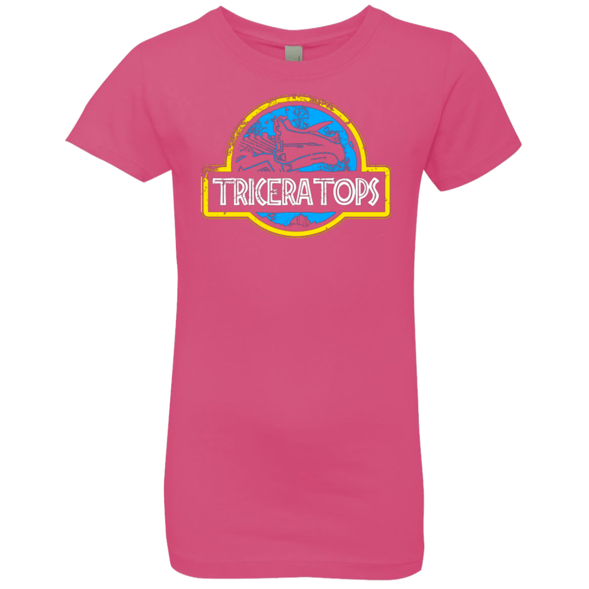 T-Shirts Hot Pink / YXS Jurassic Power Blue Girls Premium T-Shirt