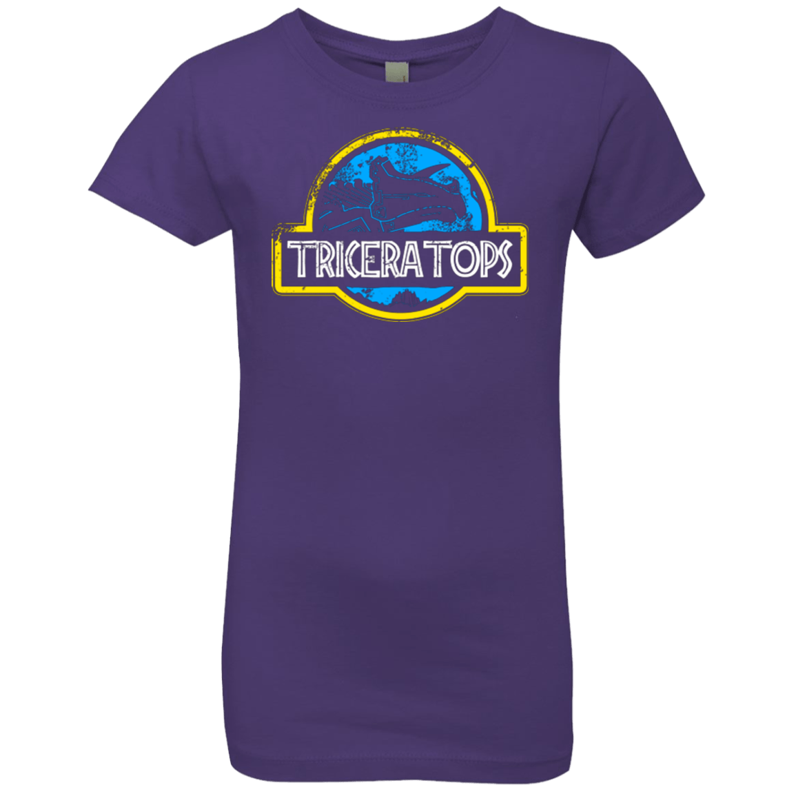 T-Shirts Purple Rush / YXS Jurassic Power Blue Girls Premium T-Shirt