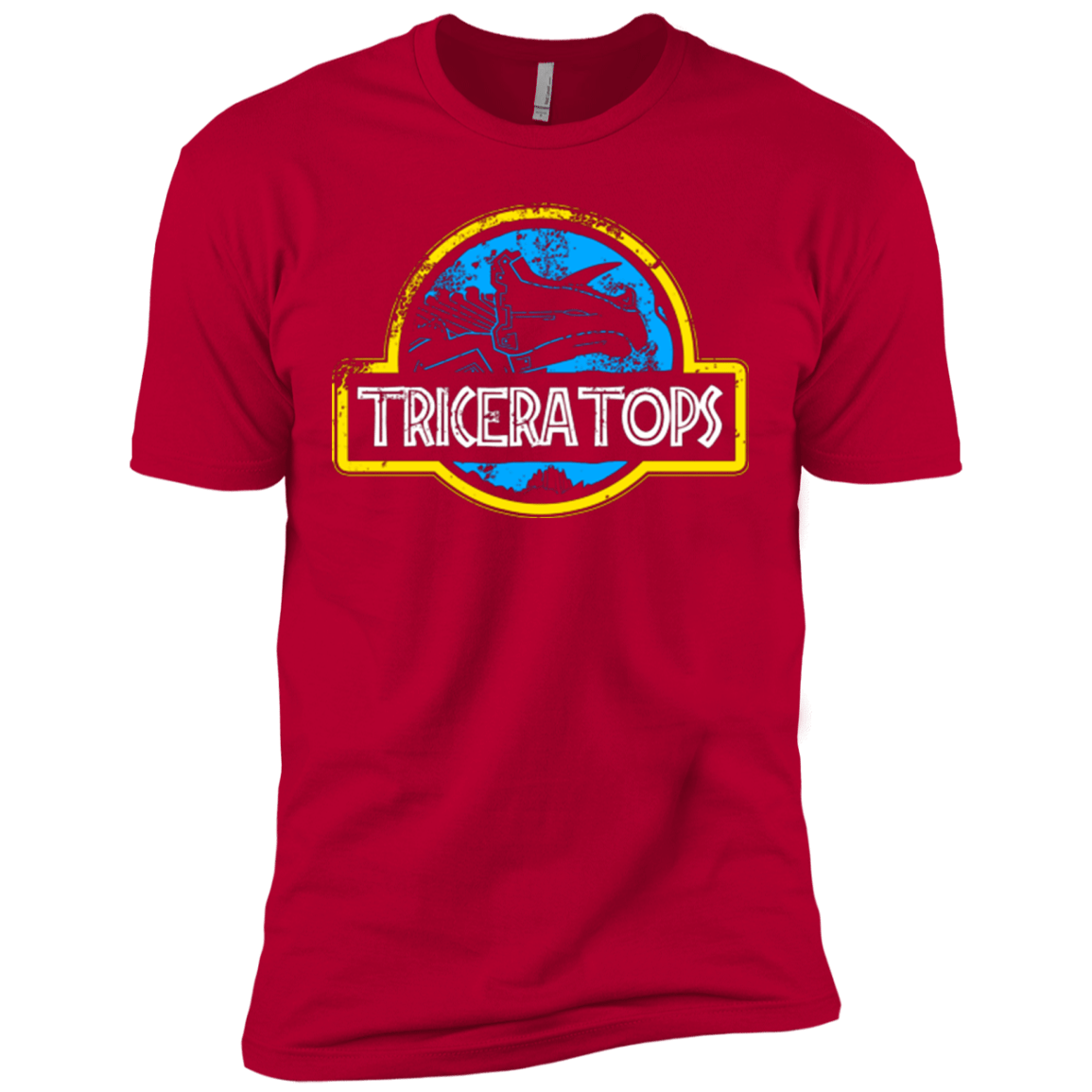 T-Shirts Red / X-Small Jurassic Power Blue Men's Premium T-Shirt