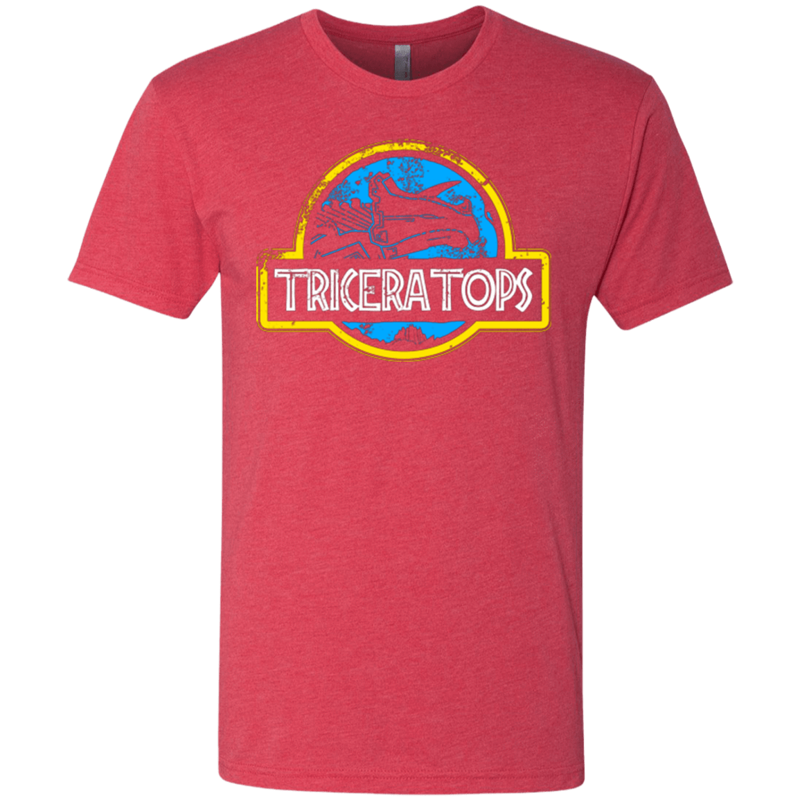 T-Shirts Vintage Red / Small Jurassic Power Blue Men's Triblend T-Shirt