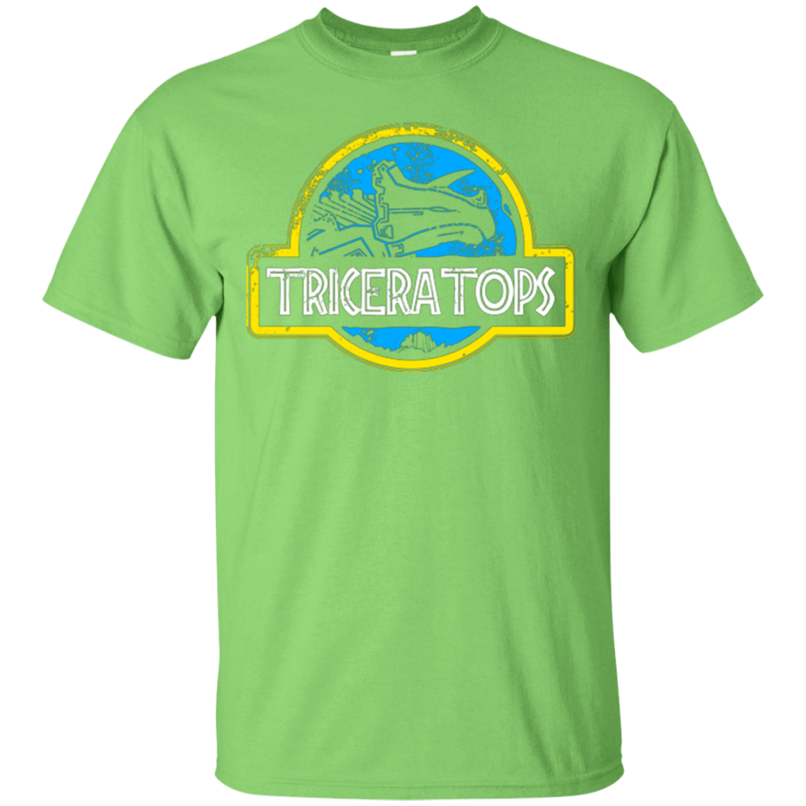 T-Shirts Lime / Small Jurassic Power Blue T-Shirt