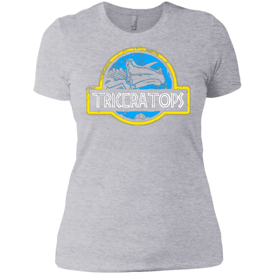 T-Shirts Heather Grey / X-Small Jurassic Power Blue Women's Premium T-Shirt