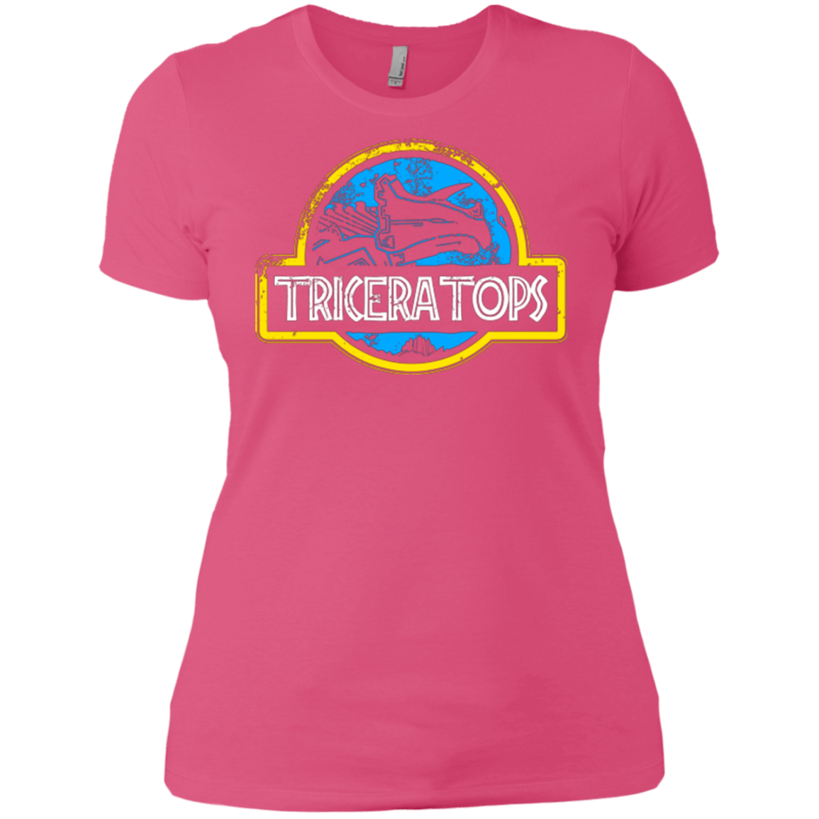 T-Shirts Hot Pink / X-Small Jurassic Power Blue Women's Premium T-Shirt
