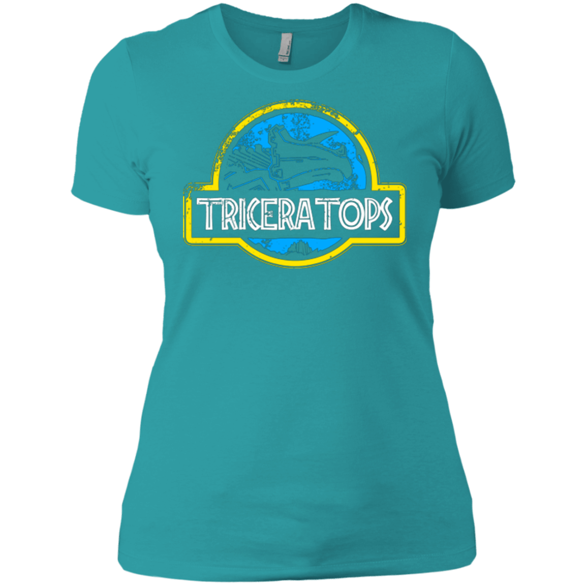T-Shirts Tahiti Blue / X-Small Jurassic Power Blue Women's Premium T-Shirt