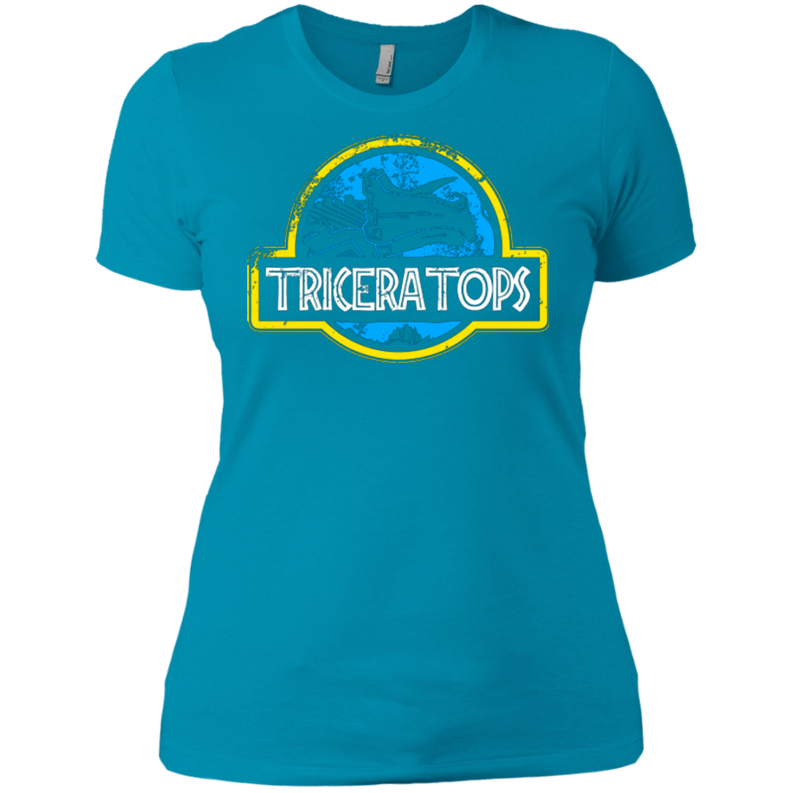 T-Shirts Turquoise / X-Small Jurassic Power Blue Women's Premium T-Shirt