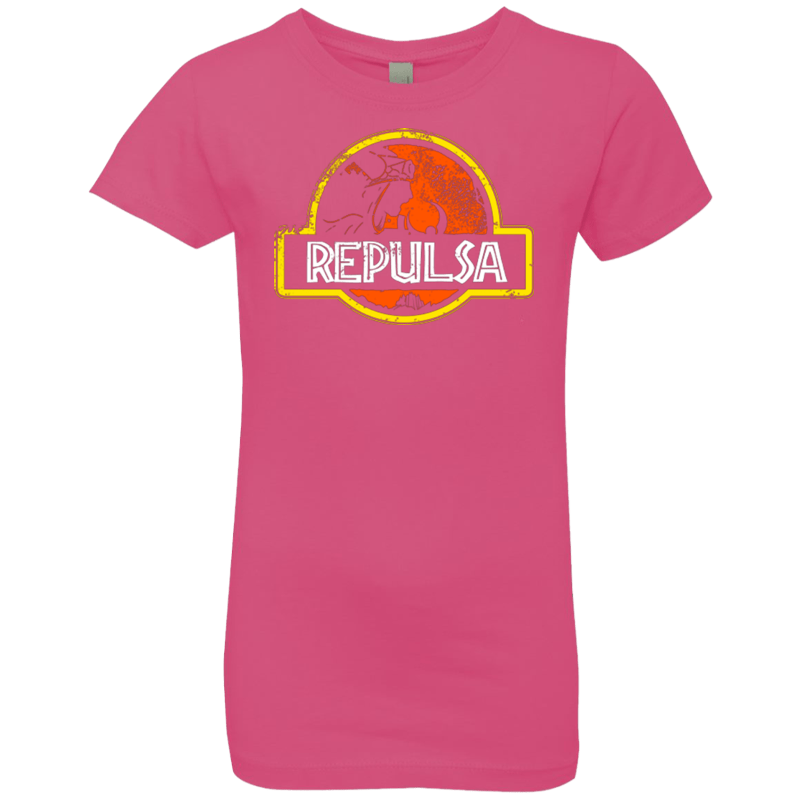 T-Shirts Hot Pink / YXS Jurassic Power Evil Girls Premium T-Shirt
