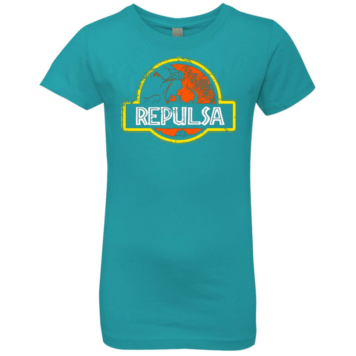 T-Shirts Tahiti Blue / YXS Jurassic Power Evil Girls Premium T-Shirt