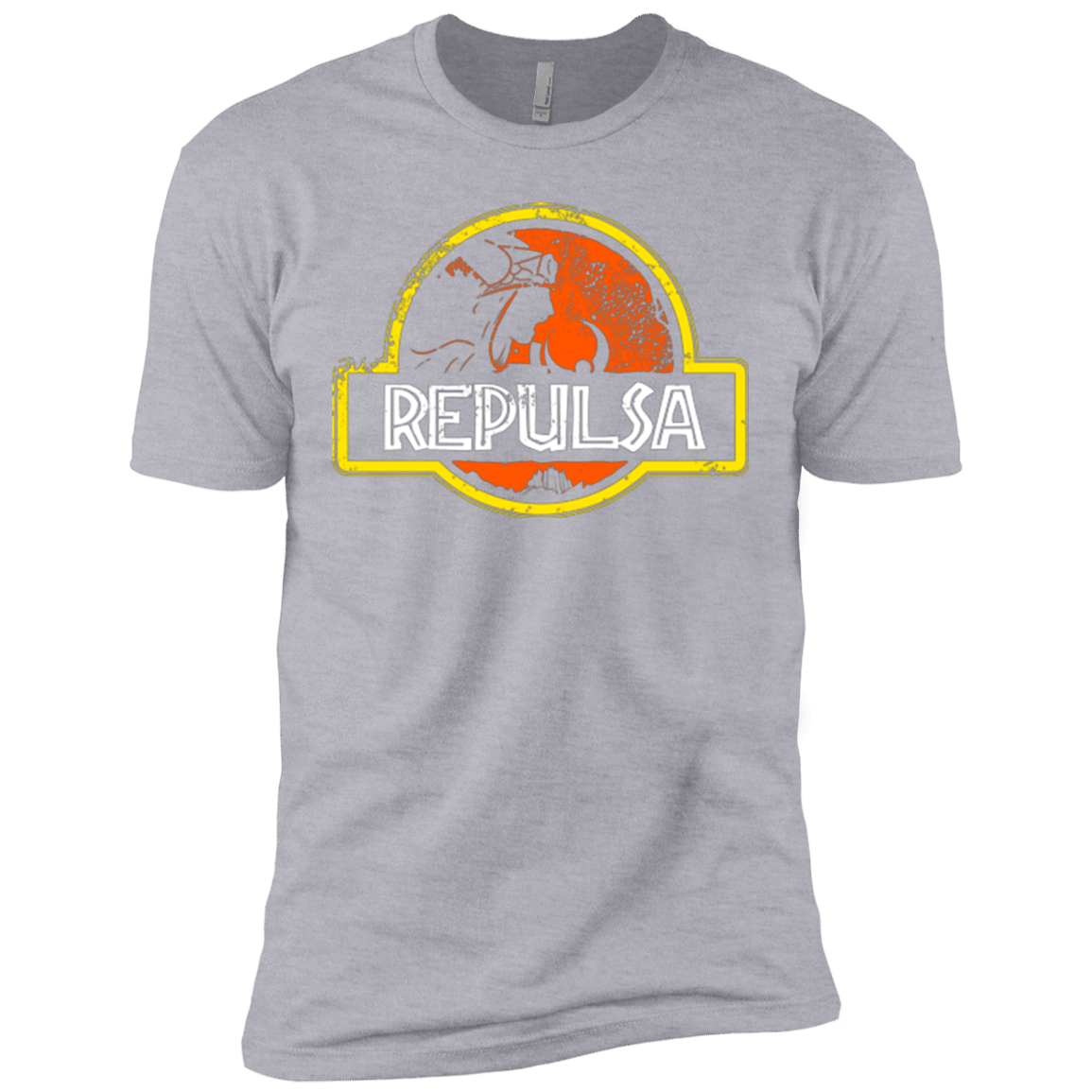 T-Shirts Heather Grey / X-Small Jurassic Power Evil Men's Premium T-Shirt