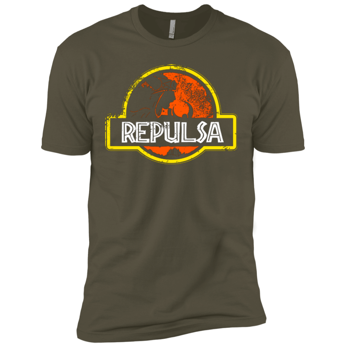 T-Shirts Military Green / X-Small Jurassic Power Evil Men's Premium T-Shirt
