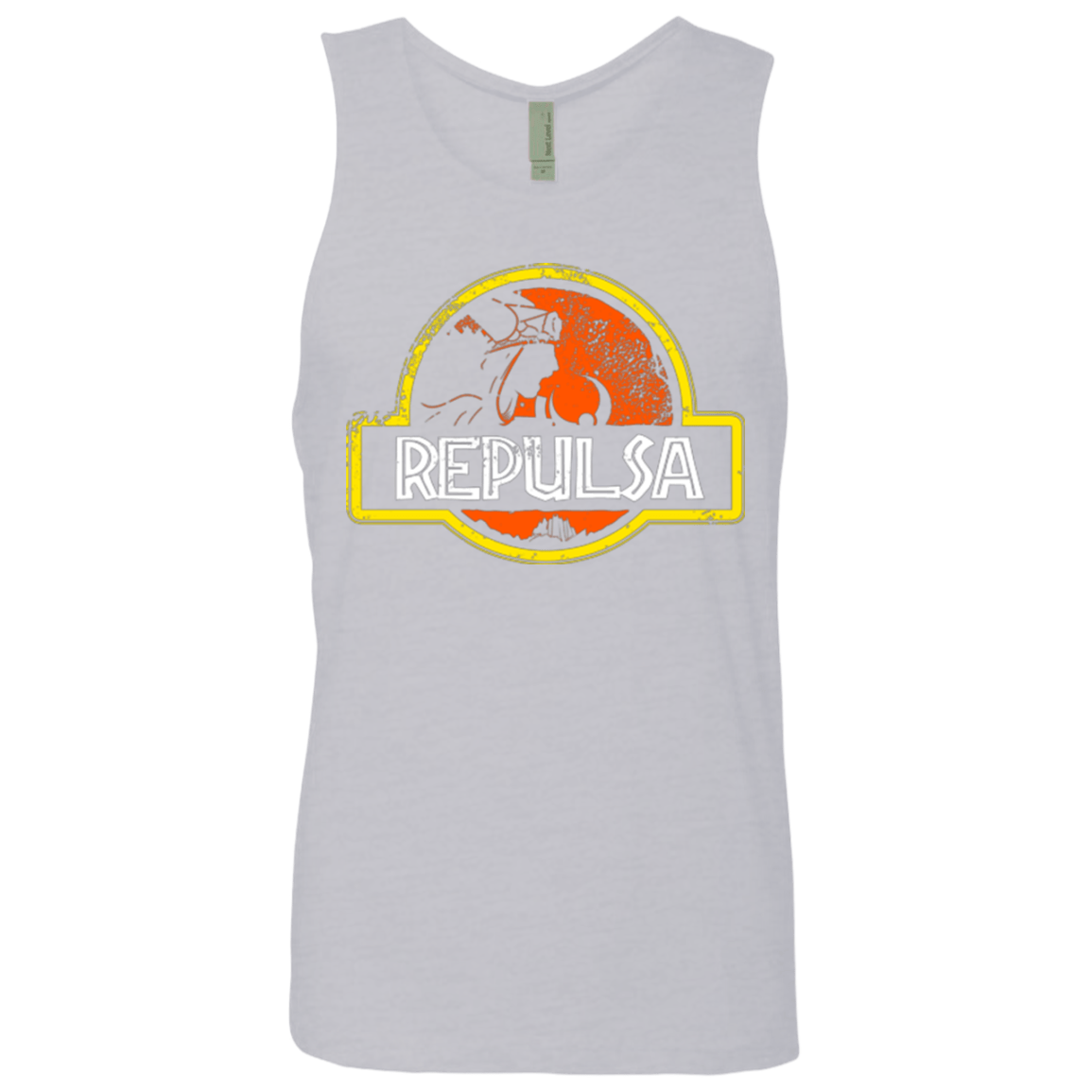 T-Shirts Heather Grey / Small Jurassic Power Evil Men's Premium Tank Top