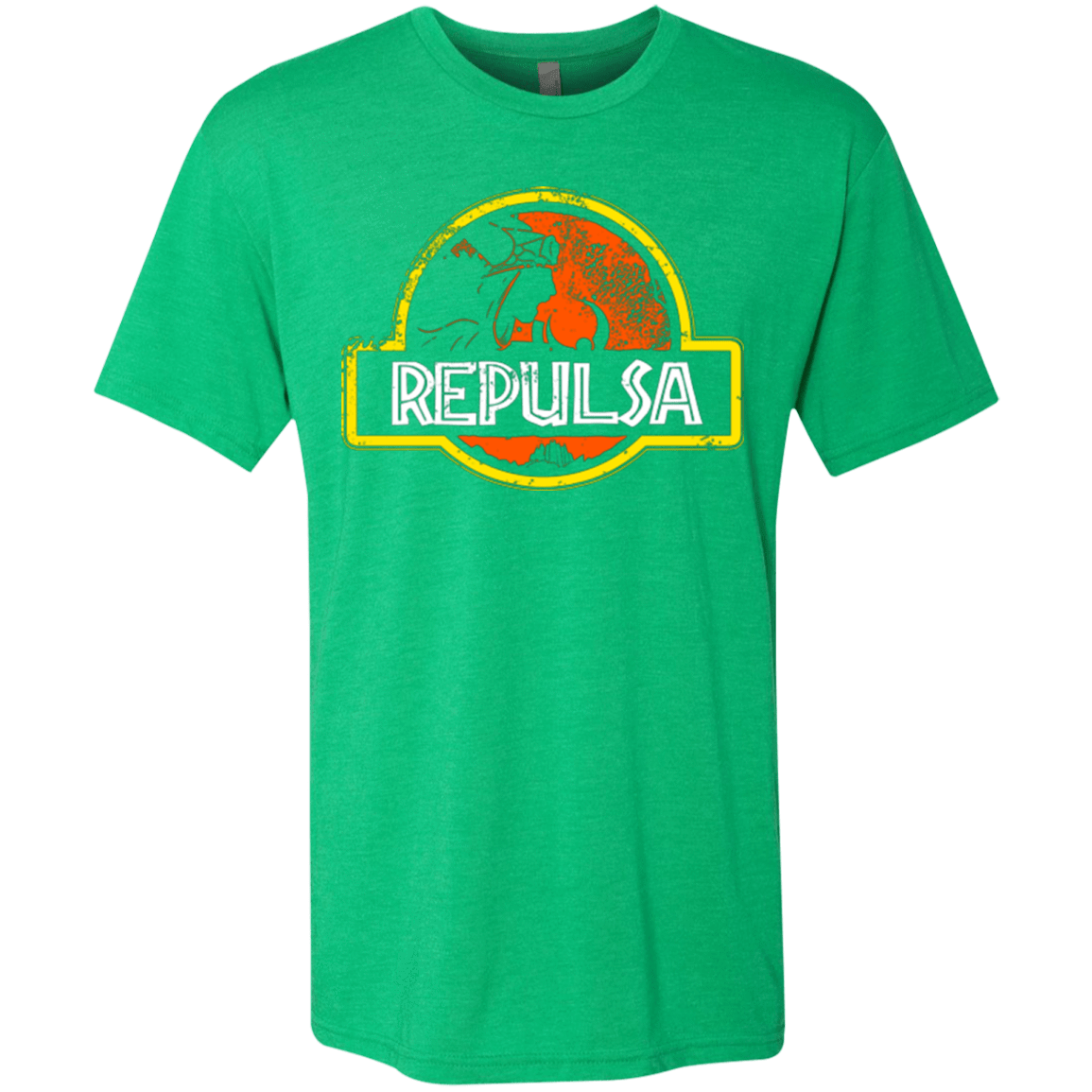 T-Shirts Envy / Small Jurassic Power Evil Men's Triblend T-Shirt