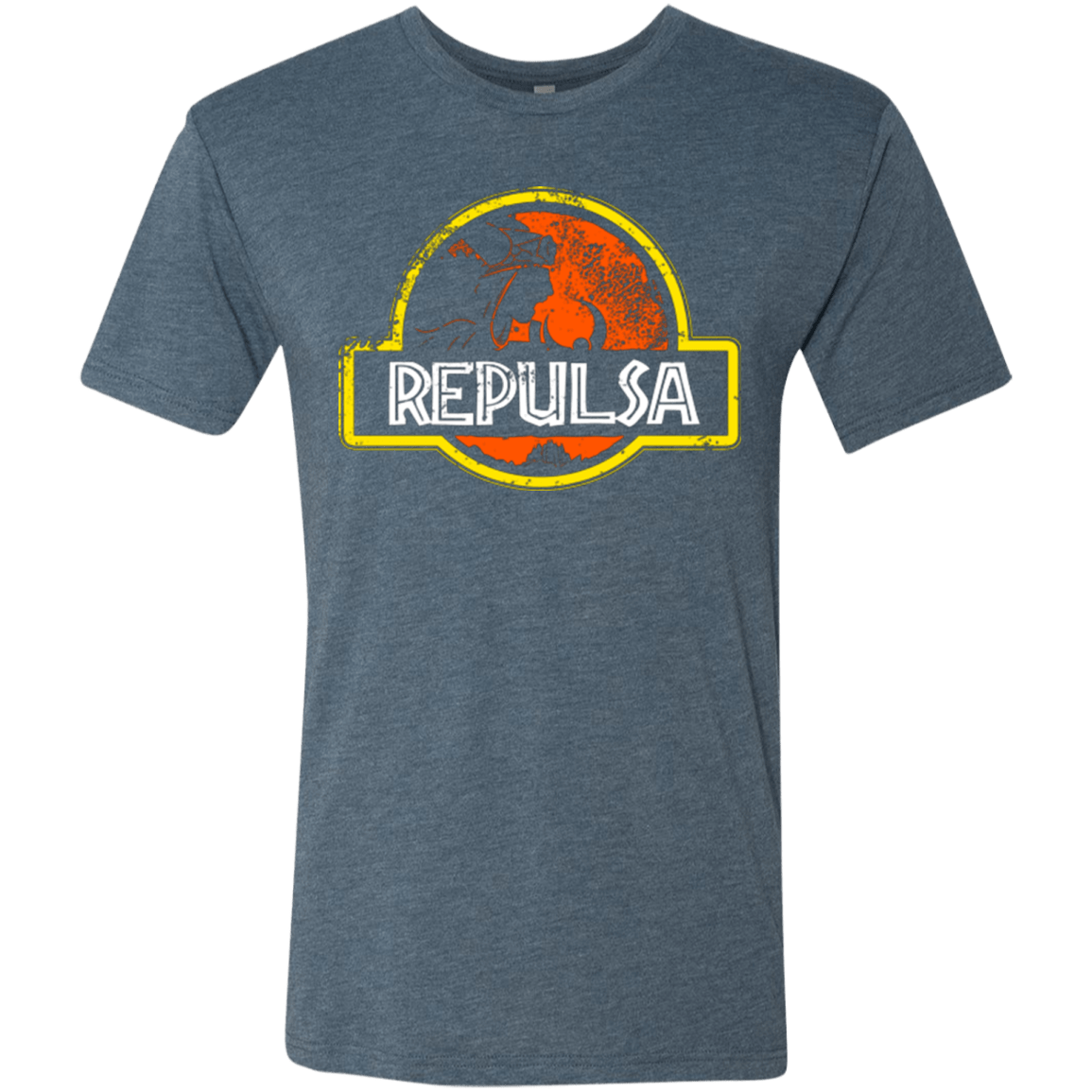 T-Shirts Indigo / Small Jurassic Power Evil Men's Triblend T-Shirt