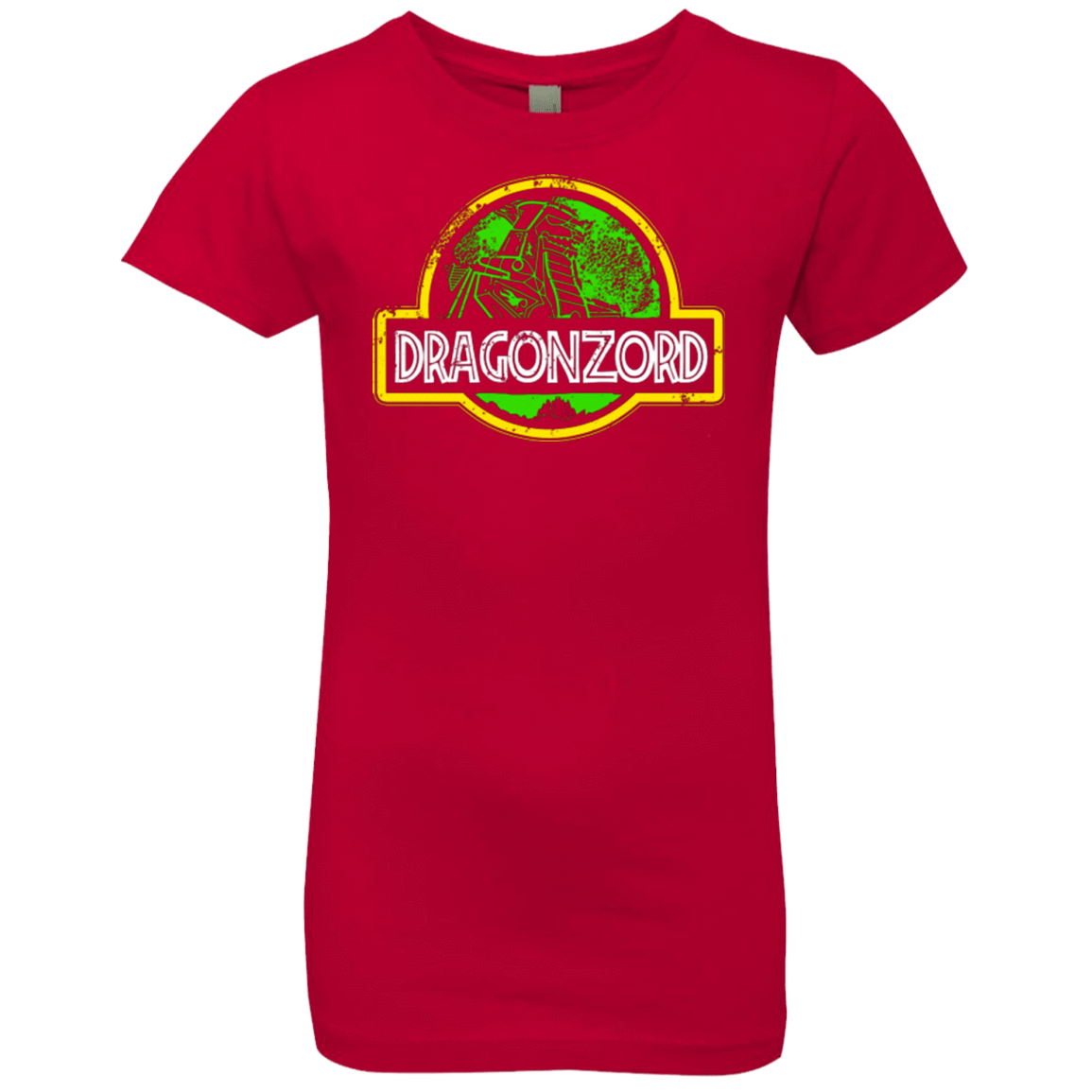 T-Shirts Red / YXS Jurassic Power Green Girls Premium T-Shirt