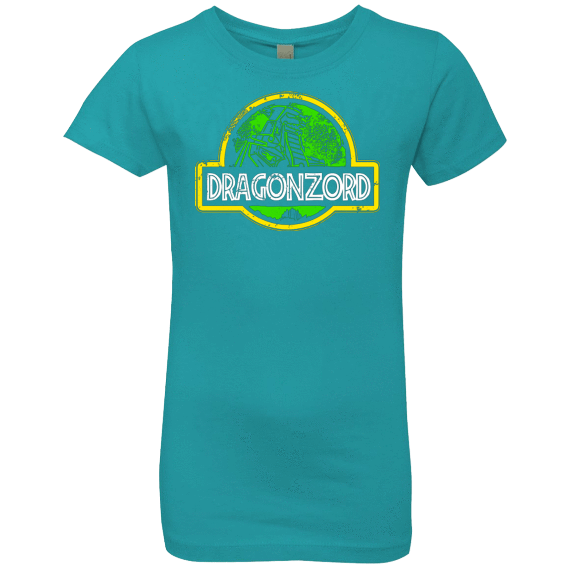 T-Shirts Tahiti Blue / YXS Jurassic Power Green Girls Premium T-Shirt