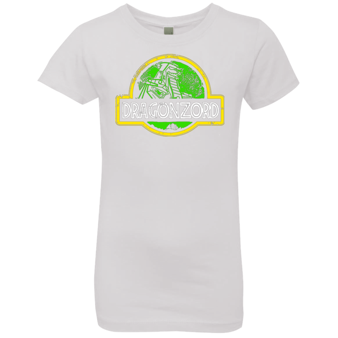 T-Shirts White / YXS Jurassic Power Green Girls Premium T-Shirt